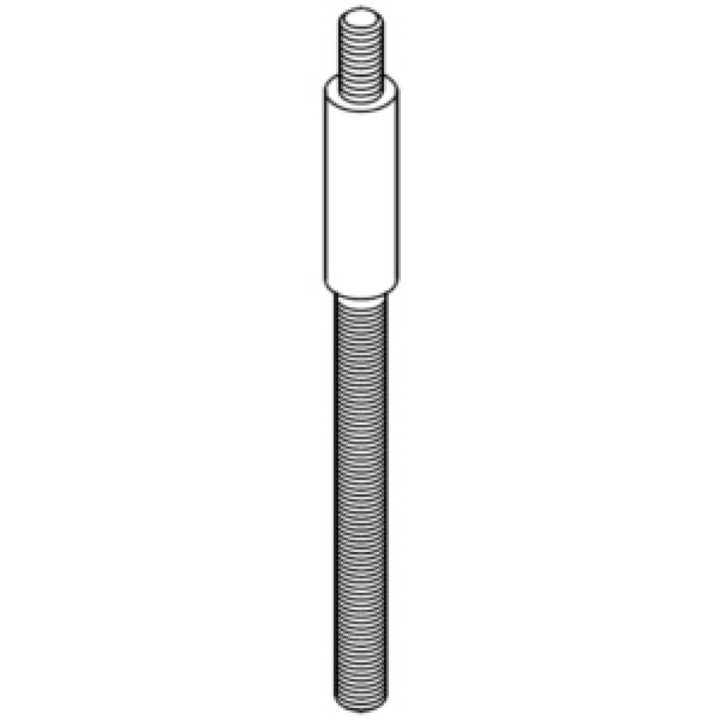20 x 260 mm straight adjusting lever for woodworking machine setup – part 0301