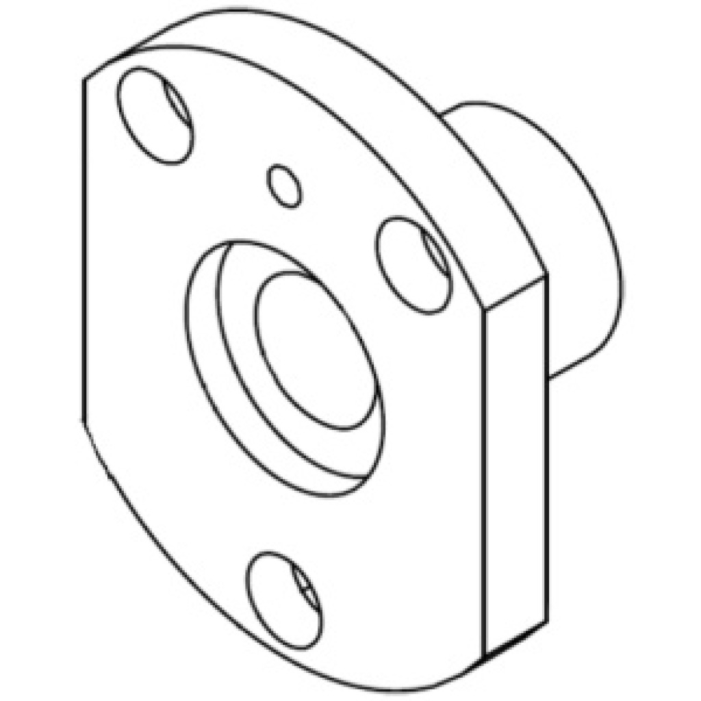 Adjusting lever support block 95 × 38 × 45 mm for woodworking machinery (Part 0093)