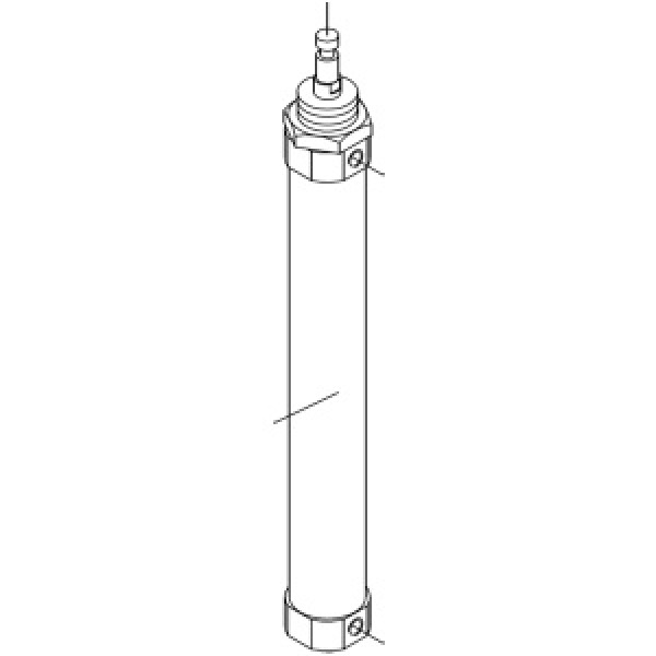 Air cylinder ASA 40 × 250 FA/S for woodworking machinery (Part 4694H)