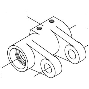Right-side chip baffle 165 × 98 × 1.6 mm – Part 1775