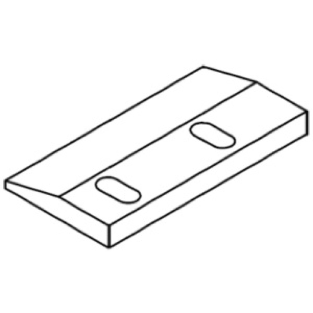 Inner chip-breaker shoe 109.5 × 50 × 12 mm – Part 0554