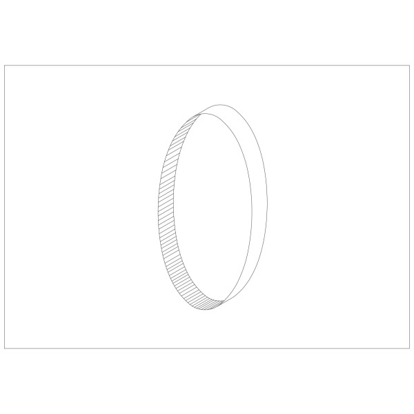8 mm pitch cogged timing belt 58 mm × 952 mm for woodworking machinery – Part 3635B