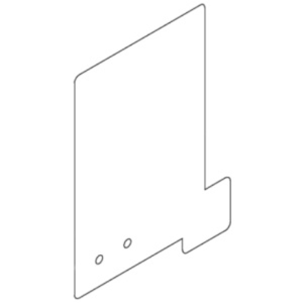 Steel deflector plate for woodworking machinery – Part 0543