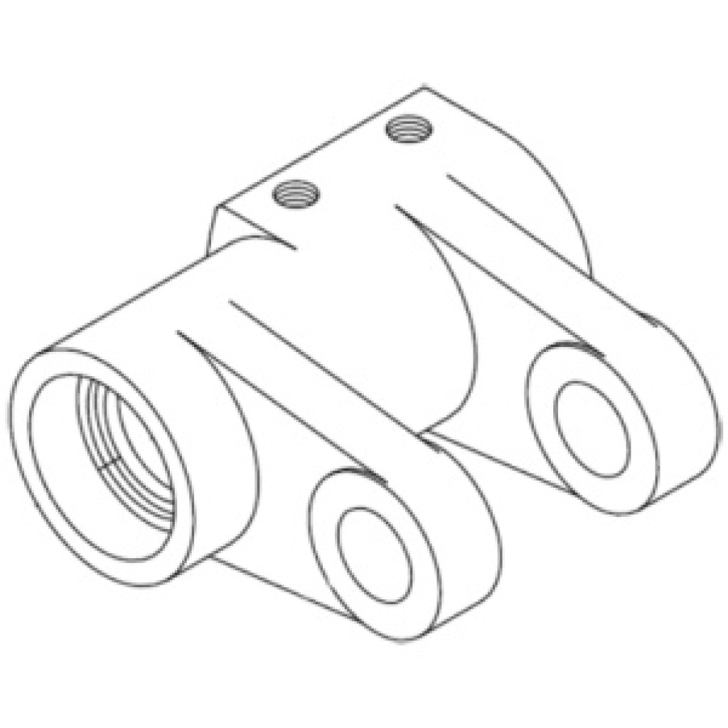 Hoisting roll pipe with bearing block assembly – Part 1557