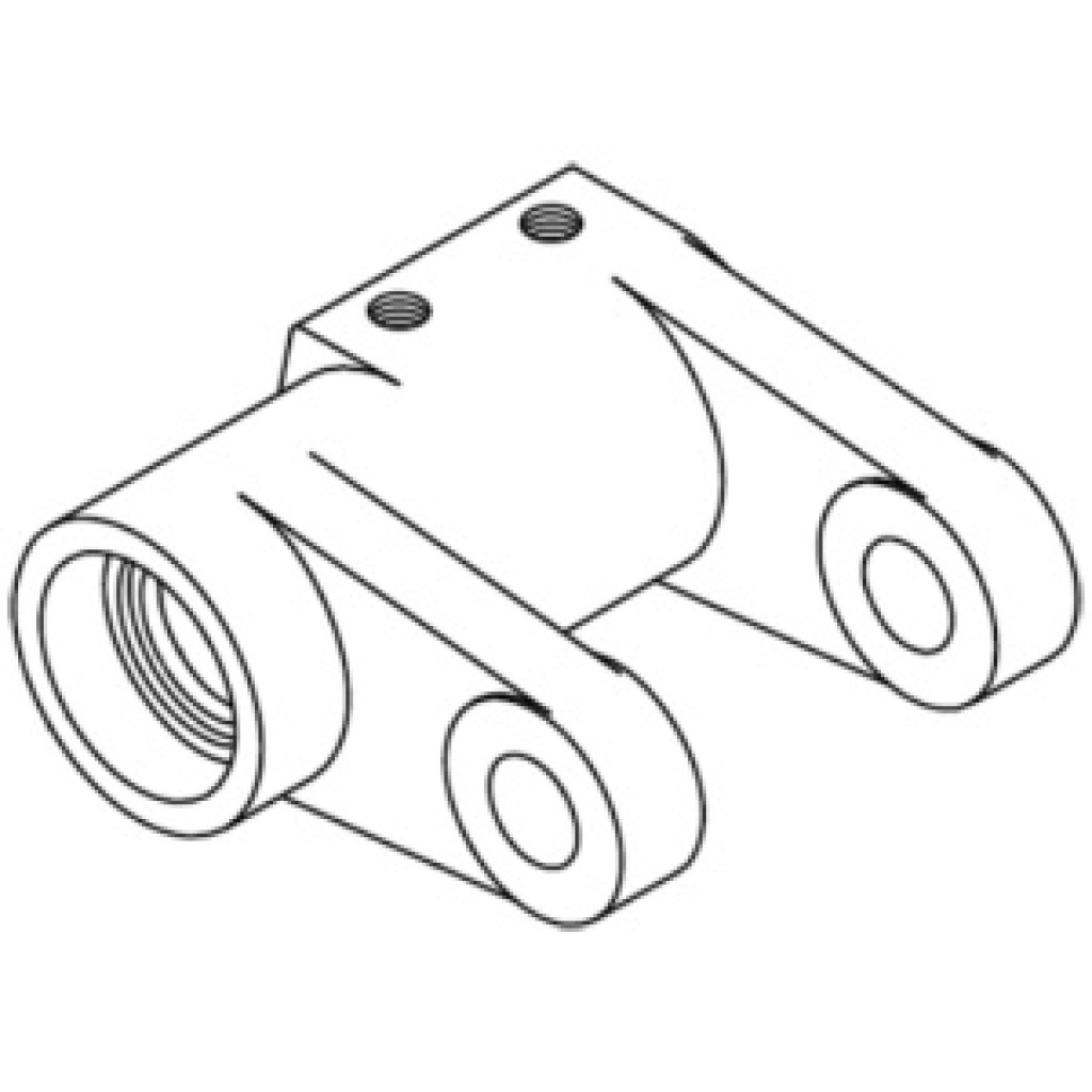 Right-hand hoisting roll pipe with bearing block for woodworking machinery – Part 0635