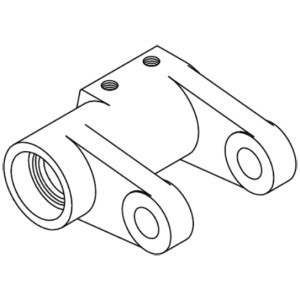Right-hand hoisting roll pipe with bearing block for woodworking machinery – Part 0635
