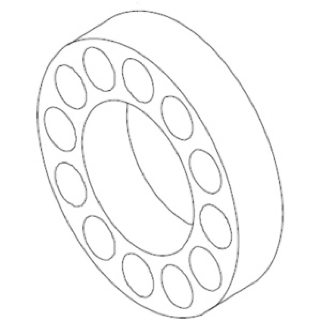NSK 7013 angular-contact bearing pair for Leadermac rear spindle – Part 0230B