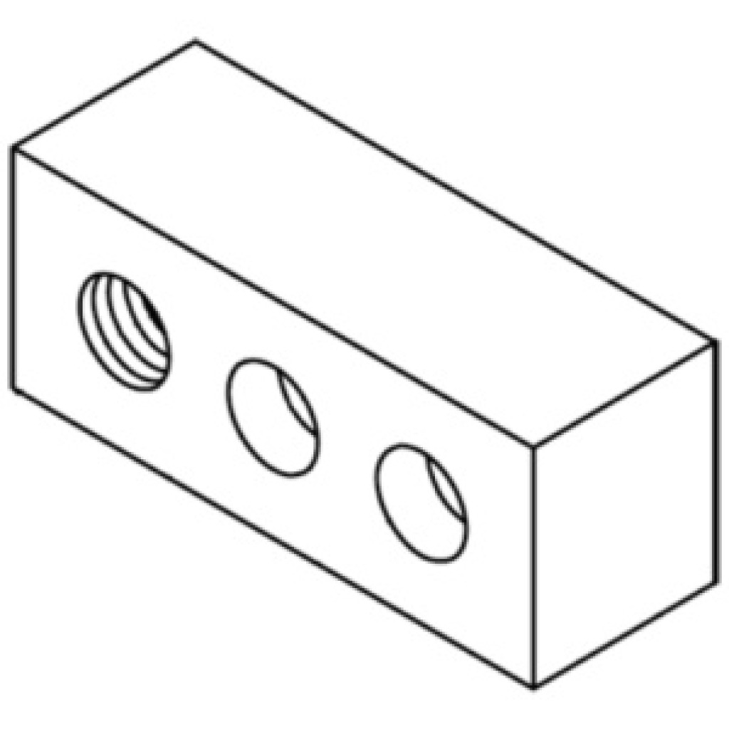 Nut base for left vertical spindle – Part 00487