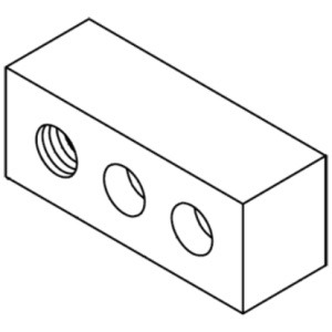 Nut base for left vertical spindle – Part 00487