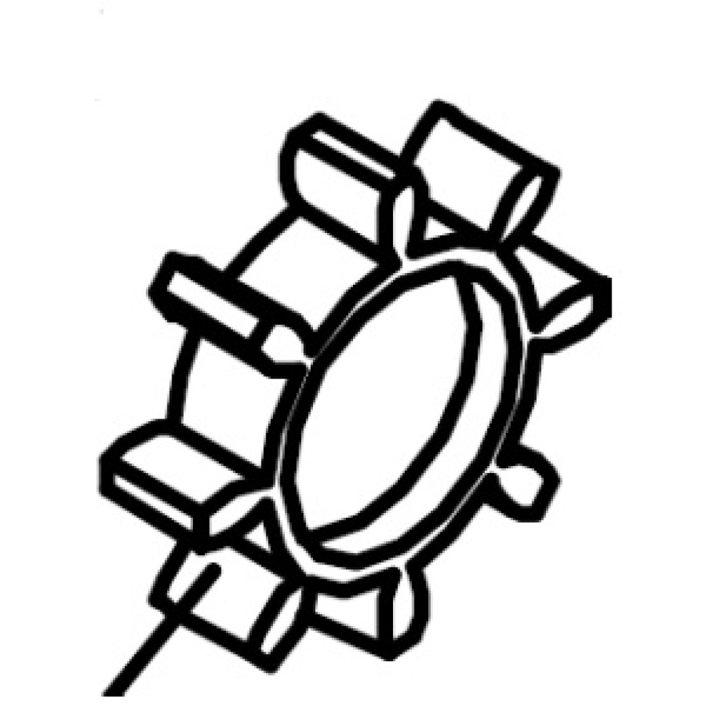 Rubber bush damper Part No.1645B for woodworking machinery
