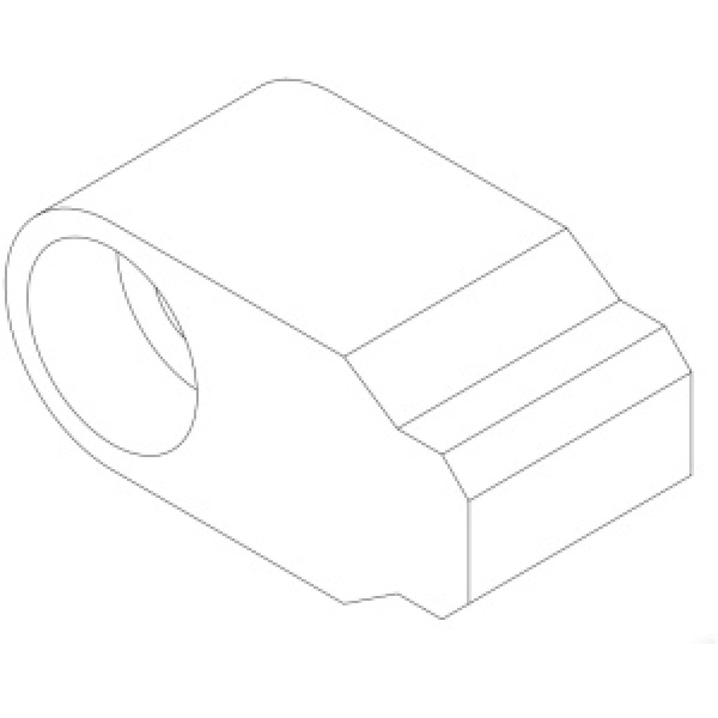 Securing lug Part No.2314 for woodworking machinery applications