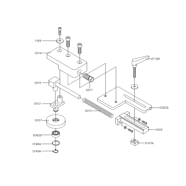 Leadermac side-pressure base casting 105 × 215 × 46 mm – Part 0005