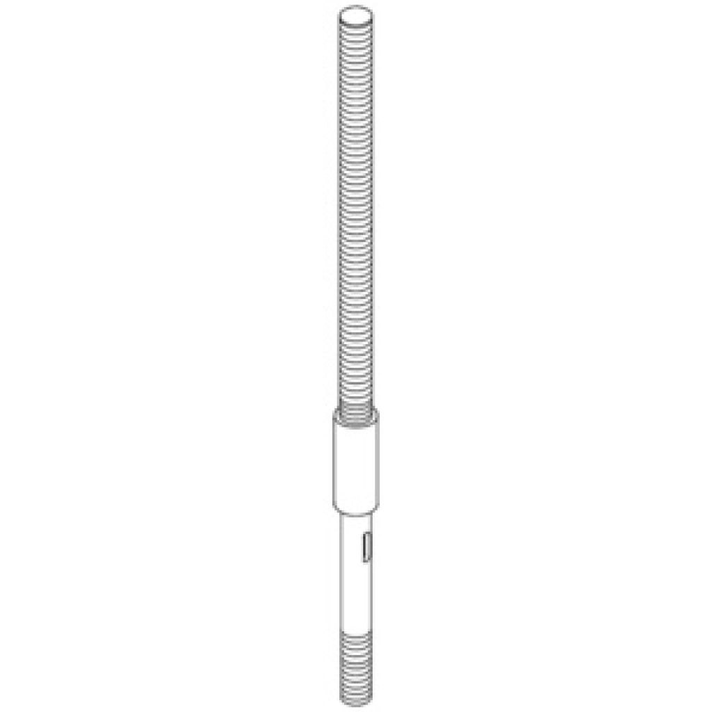 Spindle adjusting lever Ø20 × 173 mm for woodworking machinery (Part 1879)