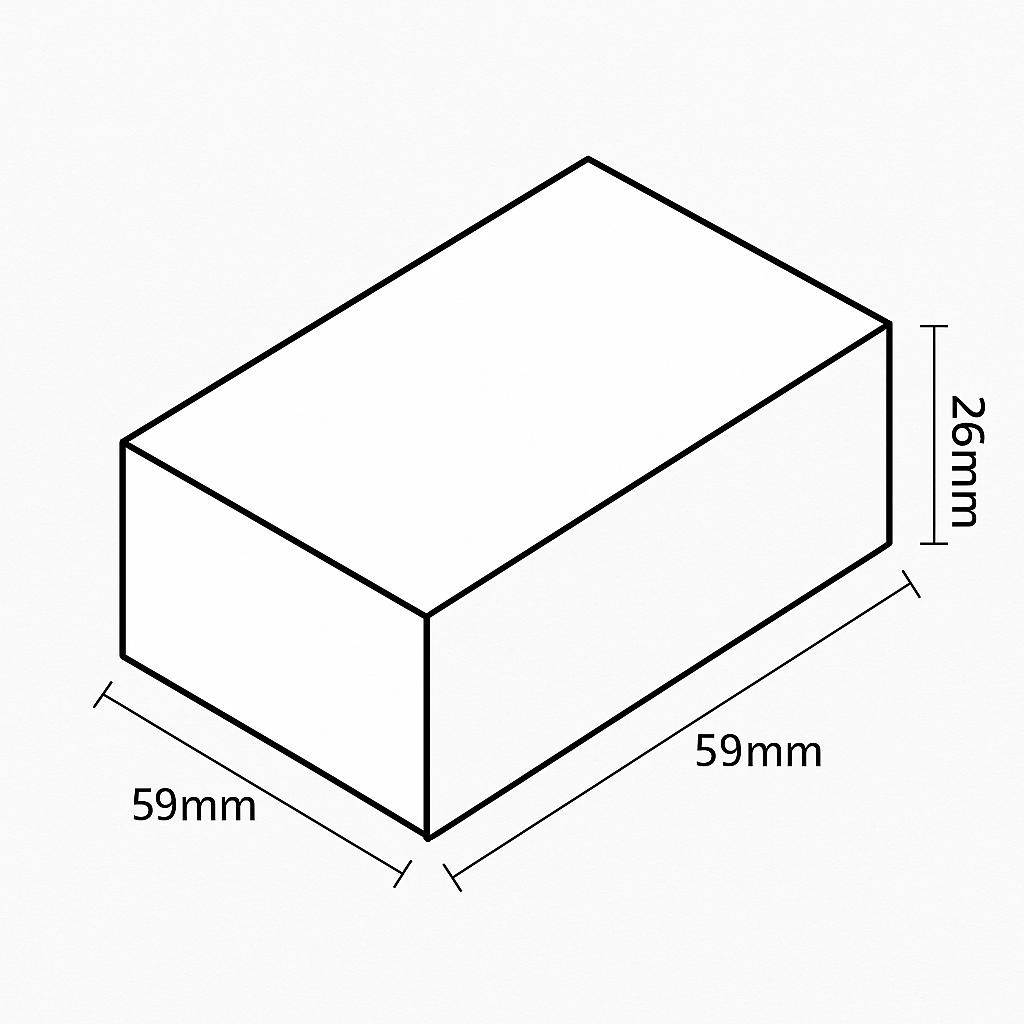 98 x 59 x 26 mm adjust block used in moulder setup – part LY002392S