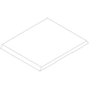 Fibre bed insert 16.3 mm thick for woodworking machinery – Part 0143H