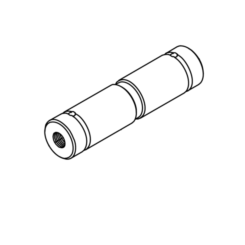 Hoisting shaft Ø25 mm × 106 mm for woodworking machinery – Part 1156