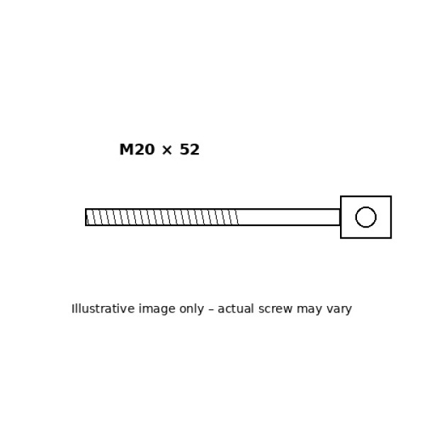M20 × 52 mm positioning screw – Part 2512M