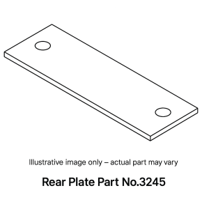 Rear Plate Part No.3245 – illustrative image only, actual part may vary