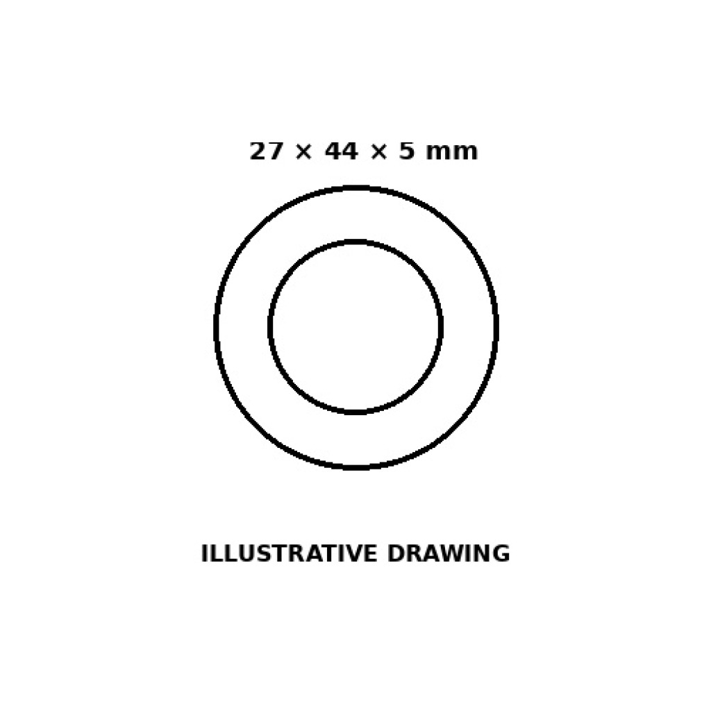 Rubber washer 27 × 44 × 5 mm – Part 0043H