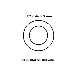 Rubber washer 27 × 44 × 5 mm – Part 0043H