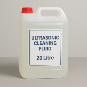 20 litre container of ultrasonic cleaner fluid for industrial degreasing applications