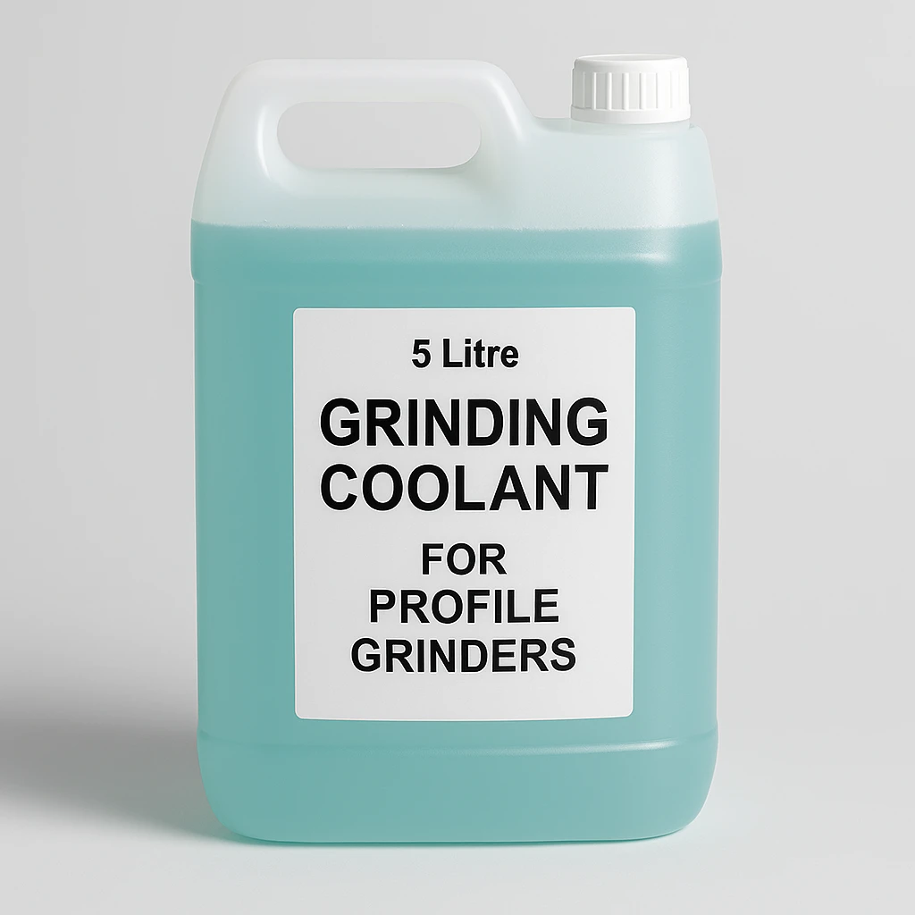 5 litre container of grinding coolant for profile grinder machines