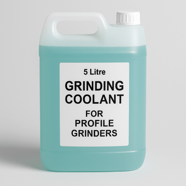 5 litre container of grinding coolant for profile grinder machines