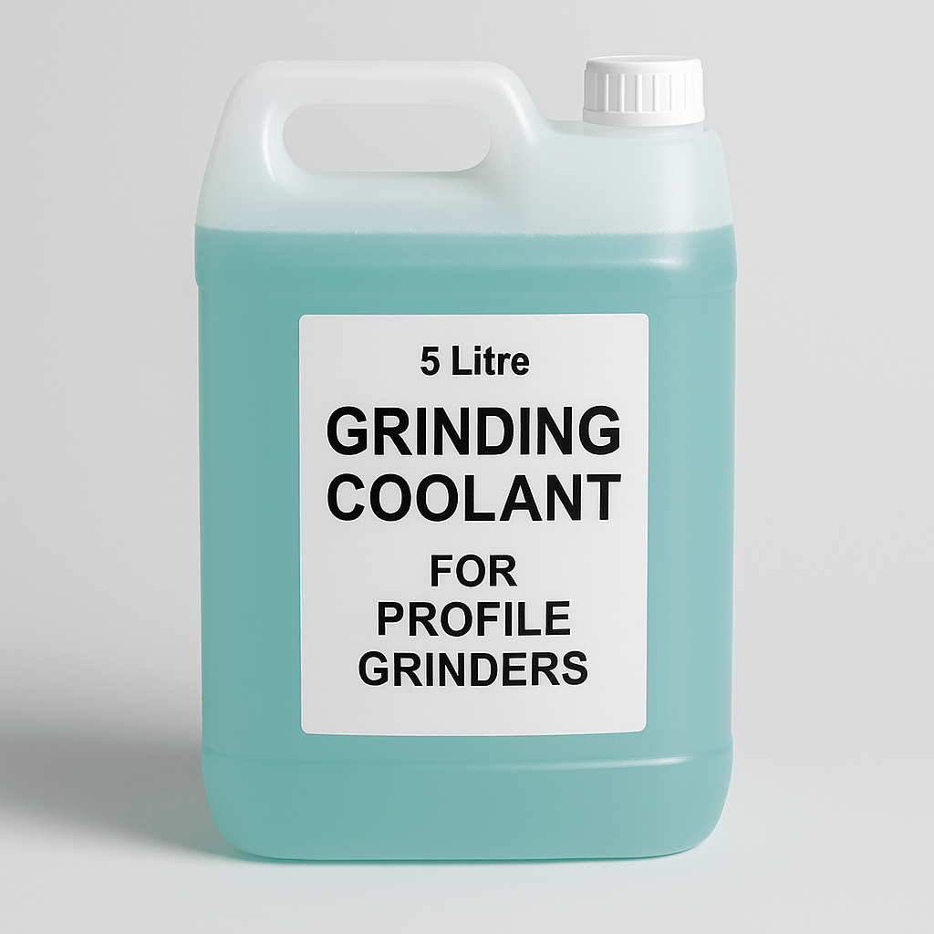 5 litre container of grinding coolant for profile grinder machines