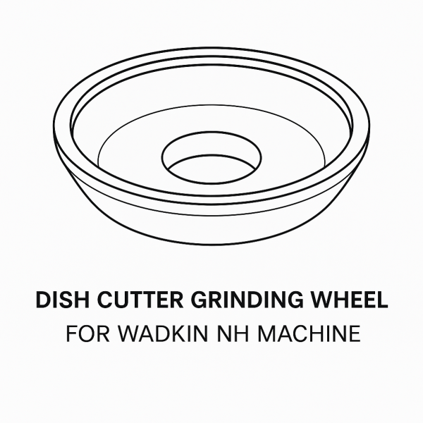 Dish grinding wheel for Wadkin NH profile grinder