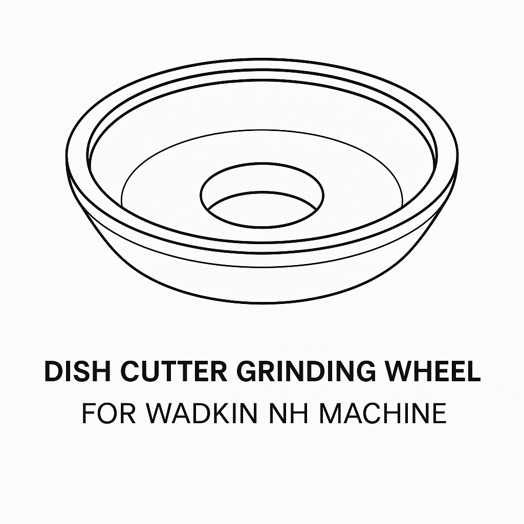 Dish grinding wheel for Wadkin NH profile grinder