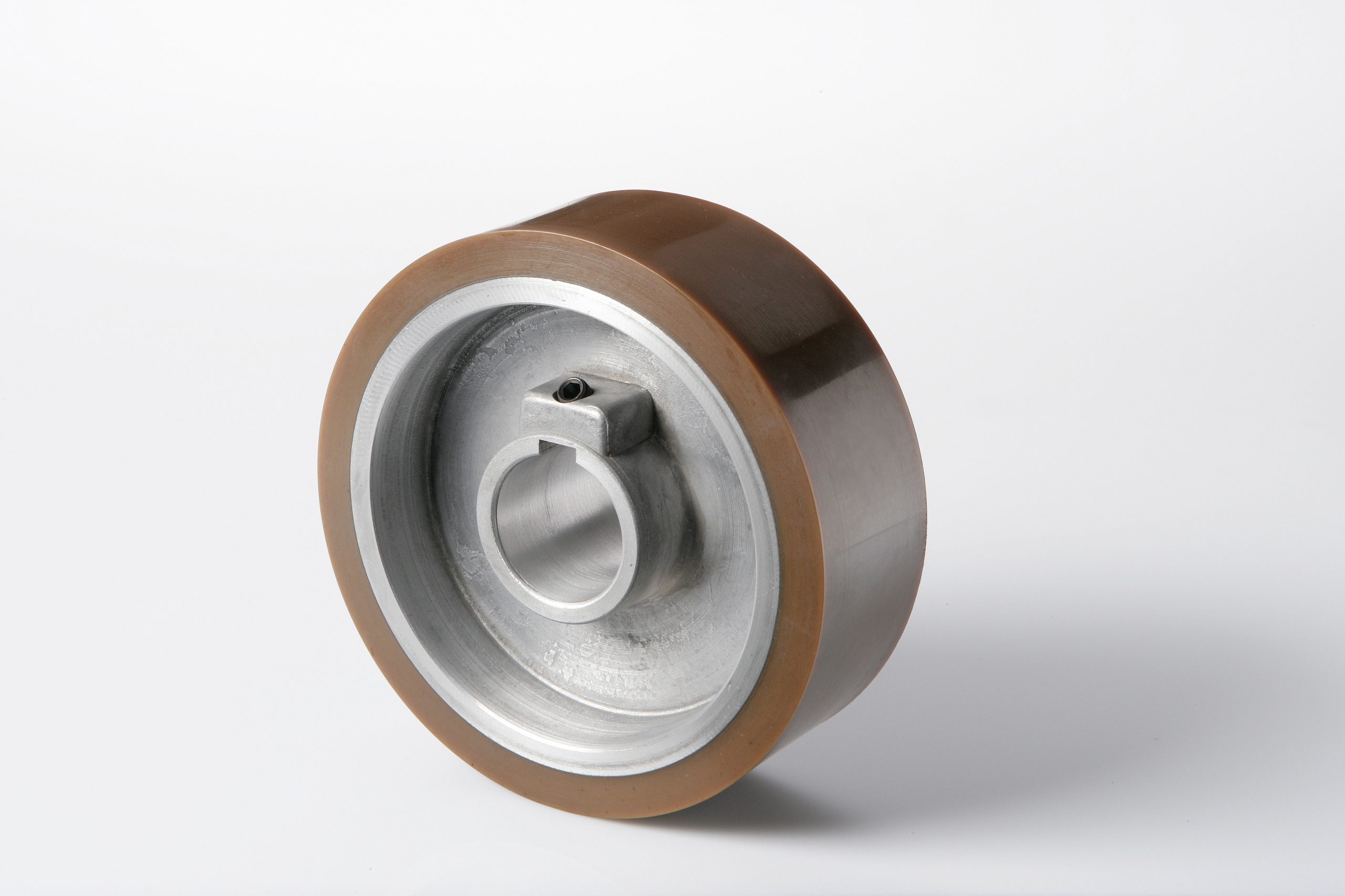 Weinig feed roller 140x30x35 mm brown rubber aluminium core