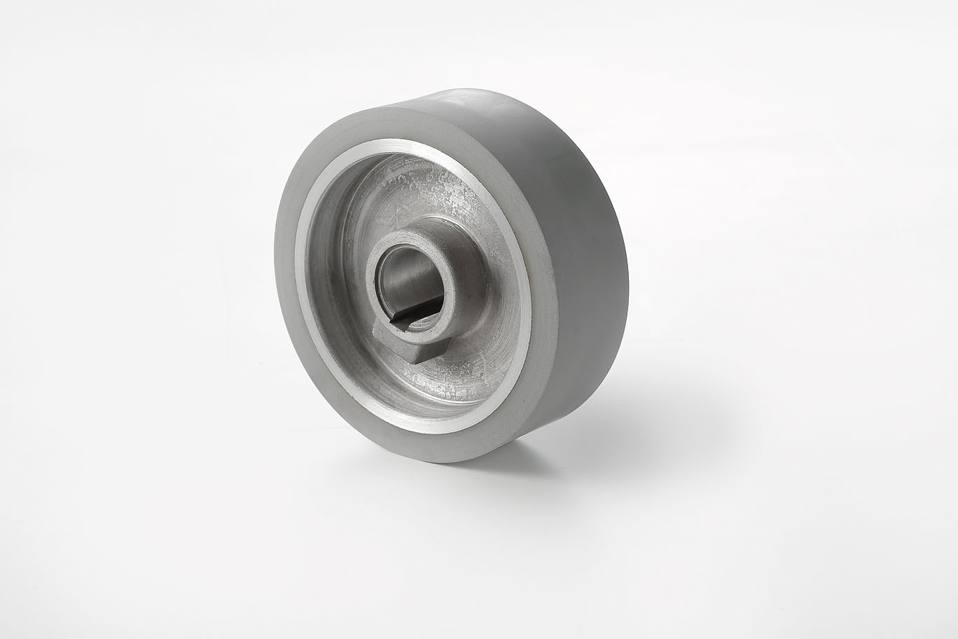 Weinig feed roller 140x50x30 mm grey rubber aluminium core