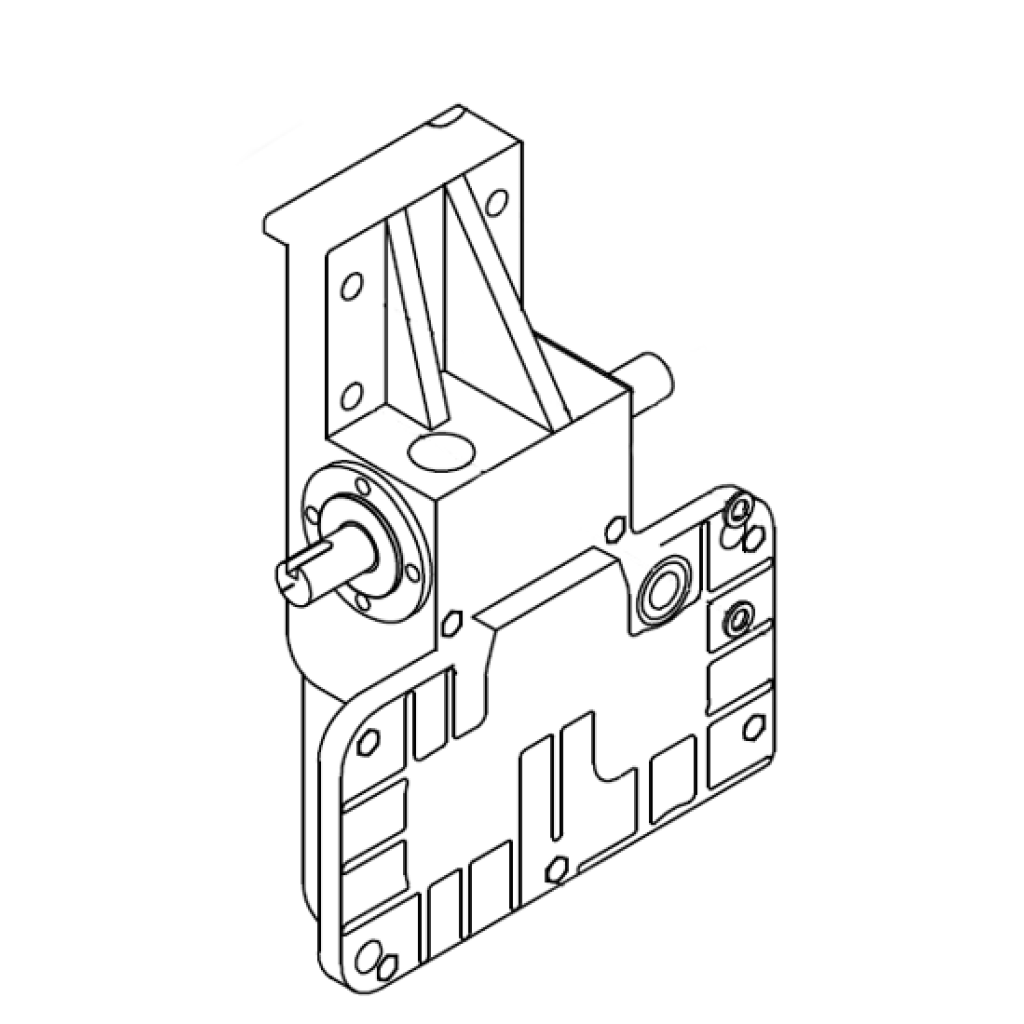 Type 55-2T gearbox, 1 to 30 ratio for woodworking machinery – Part 0014B