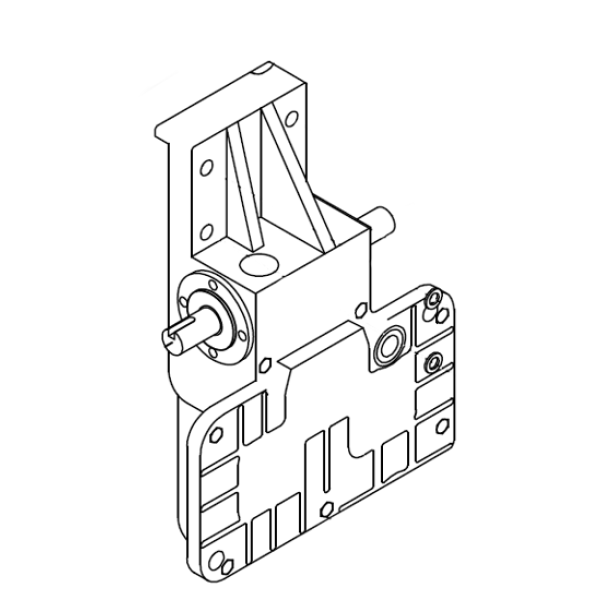 Type 55-2T gearbox, 1 to 30 ratio for woodworking machinery – Part 0014B